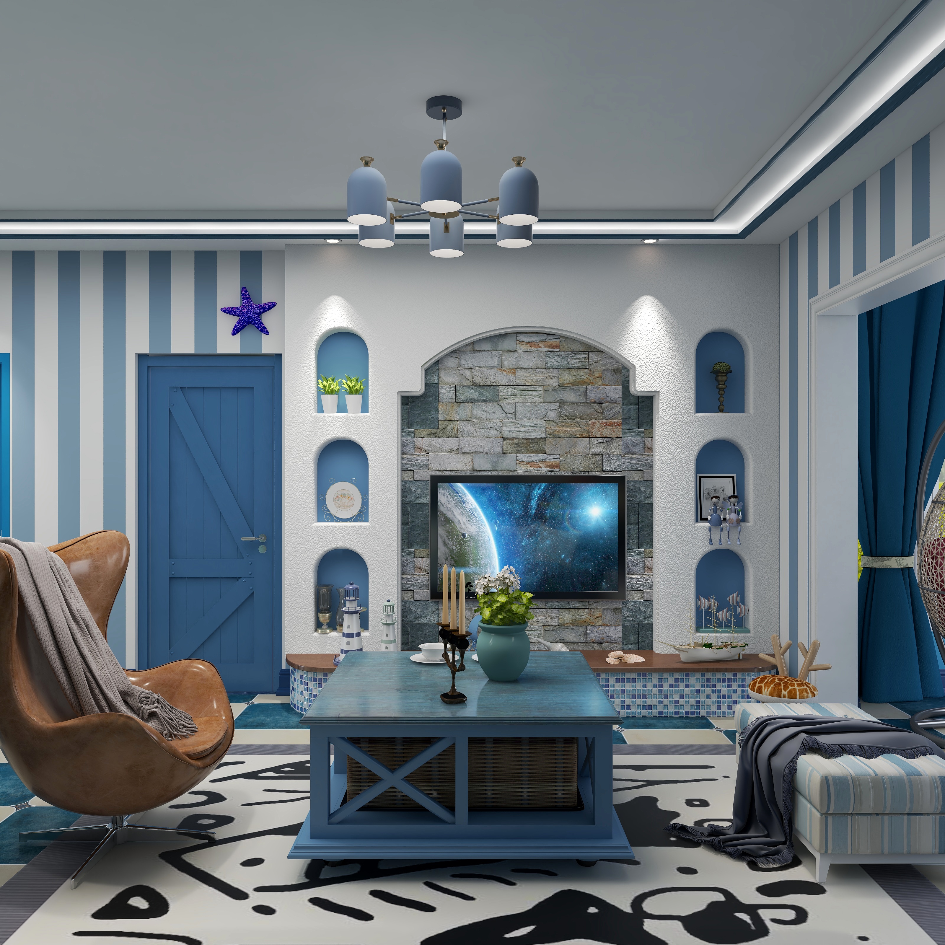 DDD设计-86方地中海两居-副本-装修设计方案