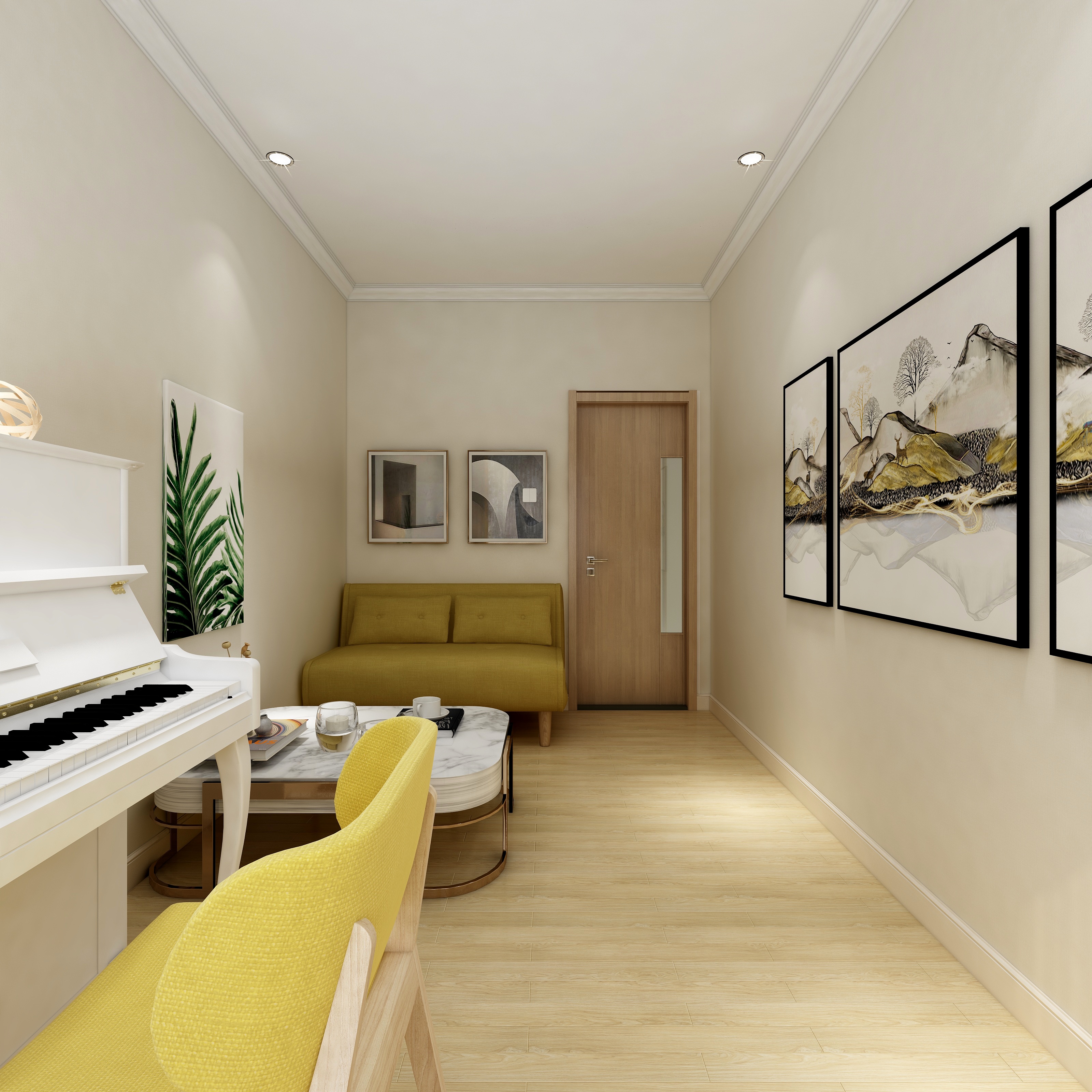 常科-现代简约原木风3室2厅118平-初夏装修效果图