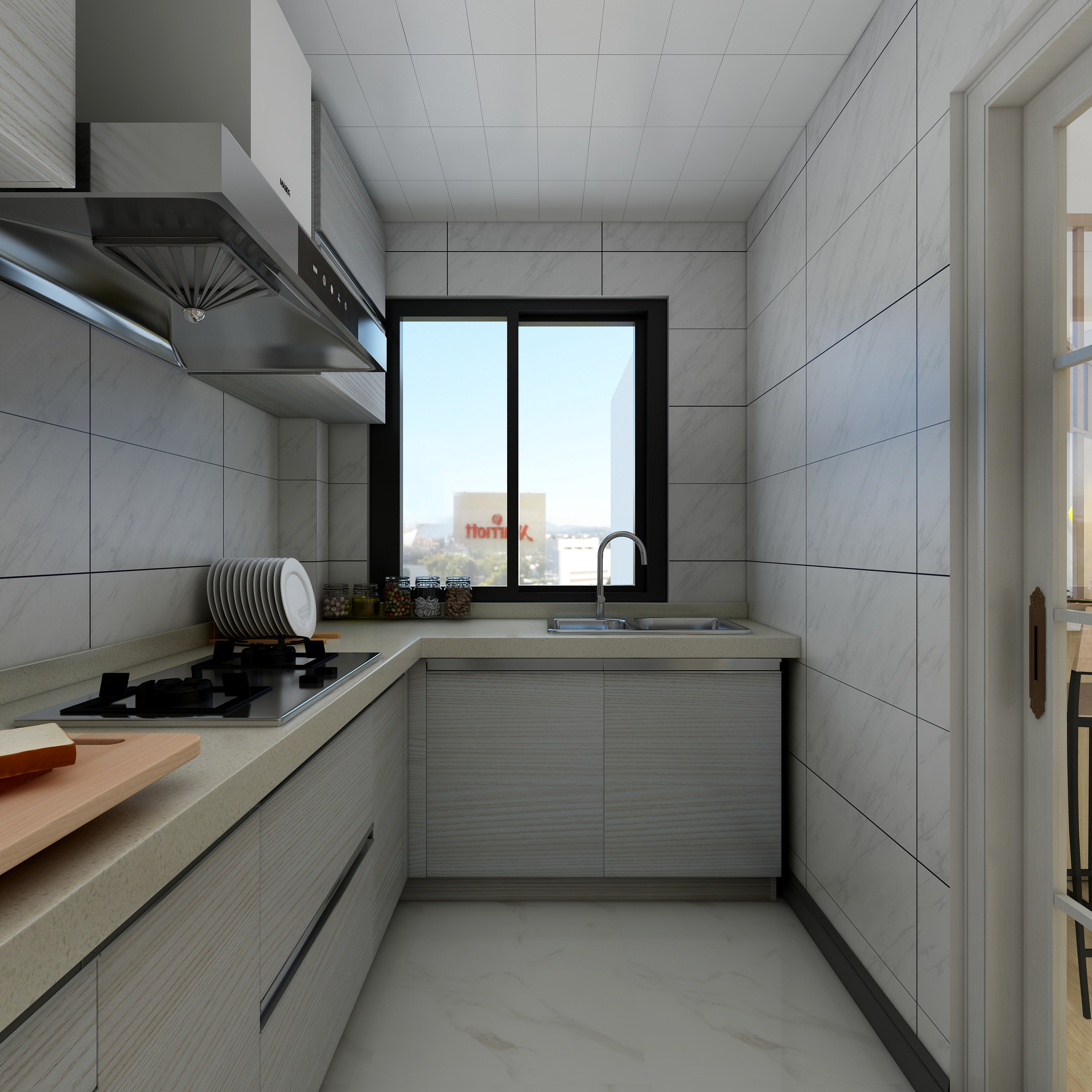 常科-现代简约原木风3室2厅118平-初夏装修效果图