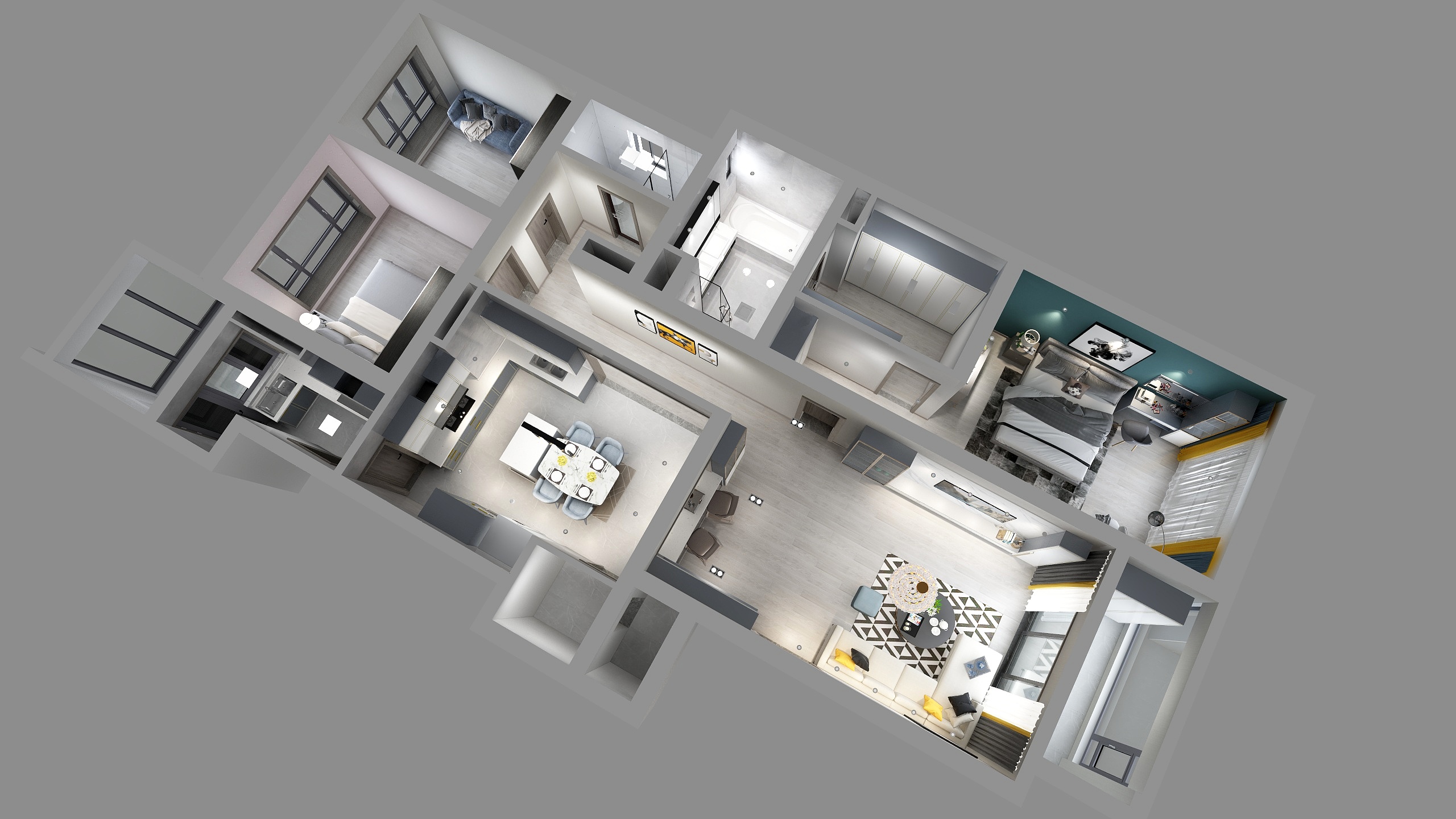 Ryan唯象空间设计-淮海晶华苑-装修设计方案