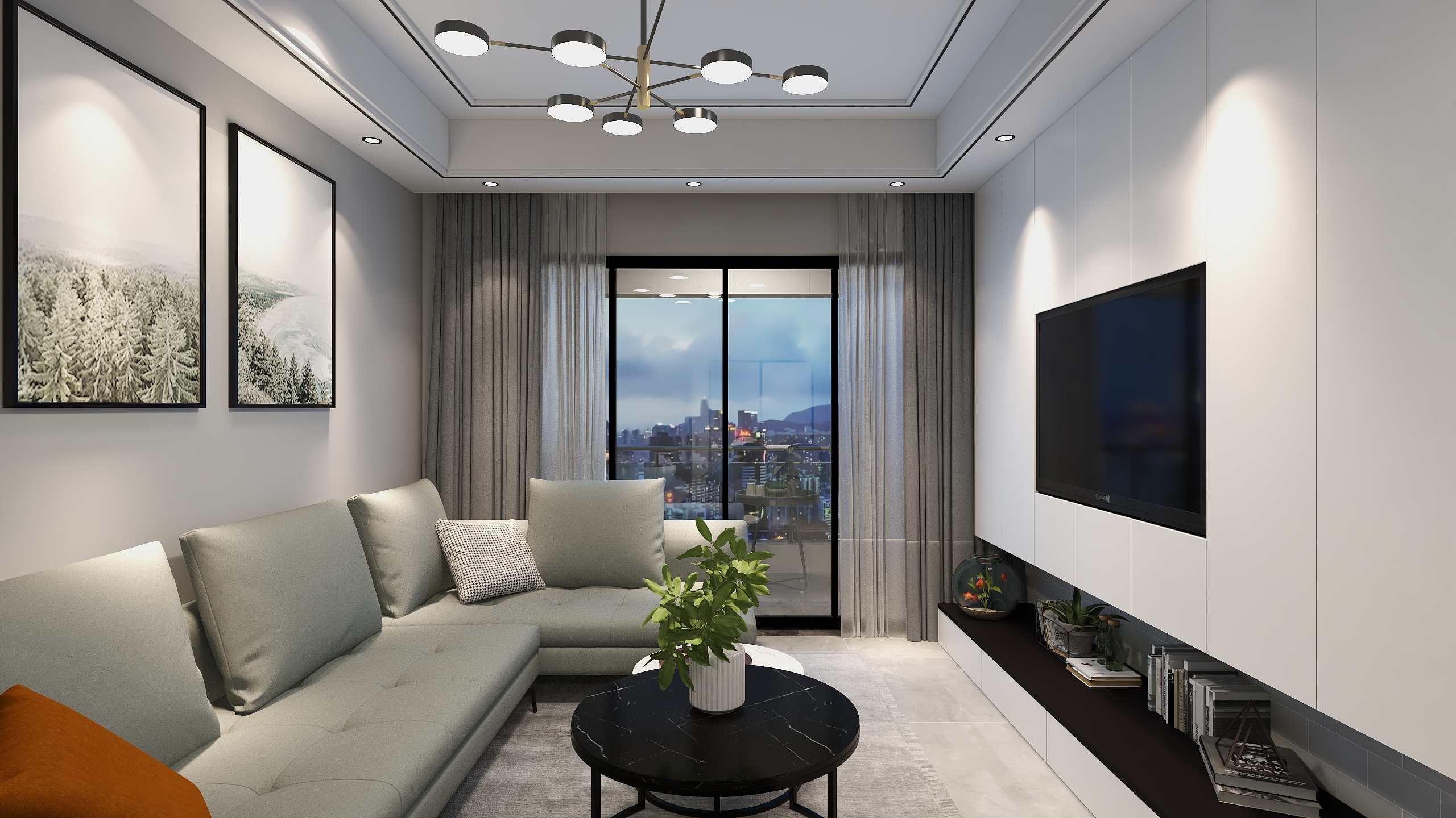 Xineer-龙园大观C户型骆总雅居设计-装修设计方案