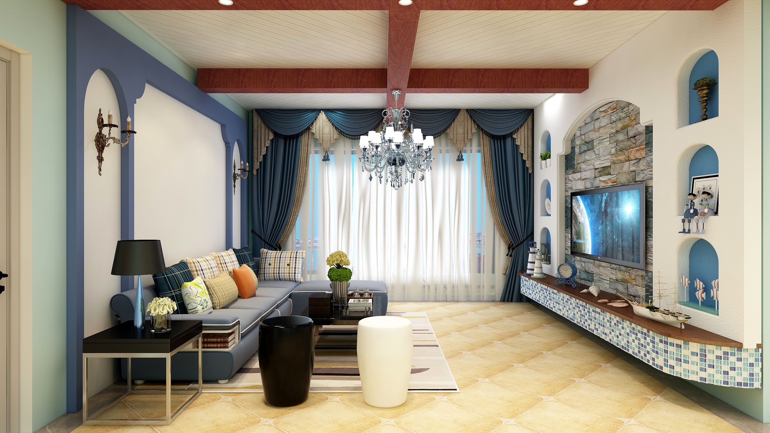 张扬-阳光、沙滩、海洋、甲板-装修设计方案