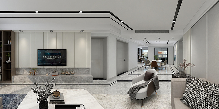 宁夏银川市哈健-8月西部战区齐柏林灰-AC002-现代简约-兴庆府二号院-装修设计方案