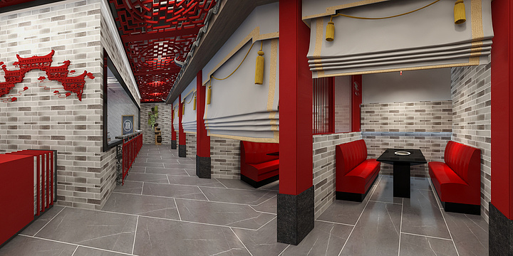 汤兰明-中式火锅店-装修设计方案