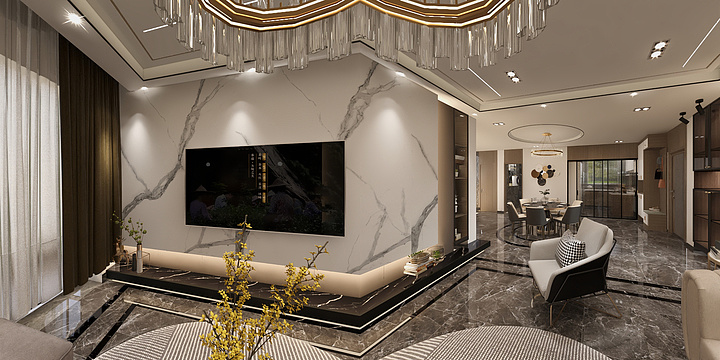 KayFeng-江苏-张小姐雅居一层-装修设计方案