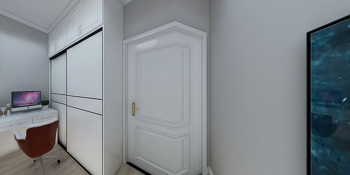 3D室内外效果图-篁胜16栋02梯605-装修设计方案