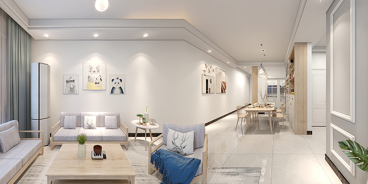 腾特建筑设计公司-锦地繁花12栋1901房-装修设计方案