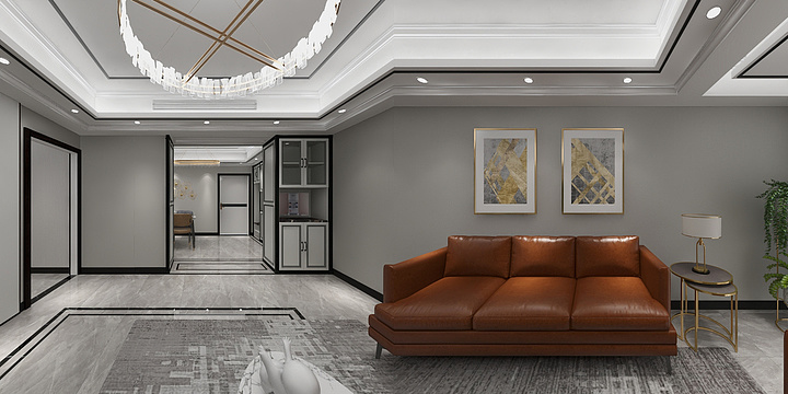 夏禄-黑白灰-装修设计方案