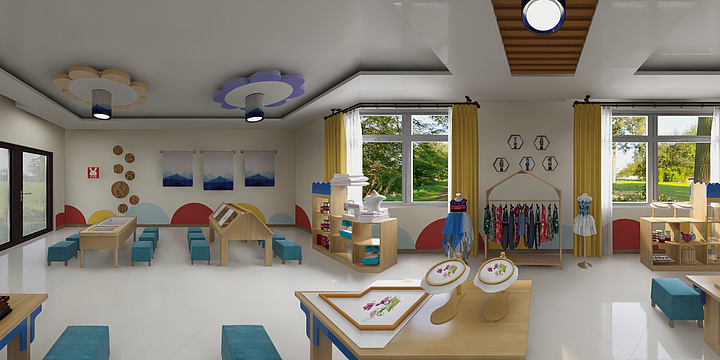 陈宝霞-幼儿园衣工坊效果图-装修设计方案