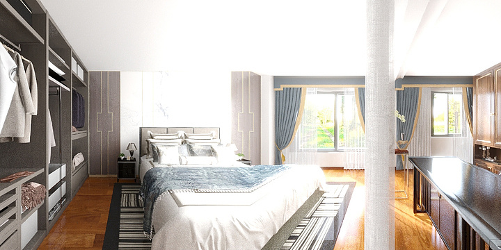 赵阳-昆仑新天地别墅三层-装修设计方案