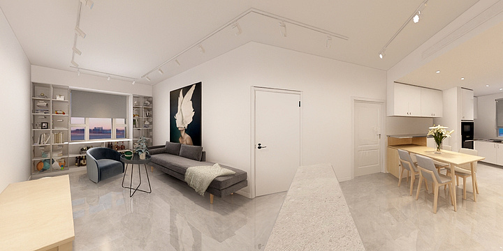 艺舍白-顺达新城-装修设计方案