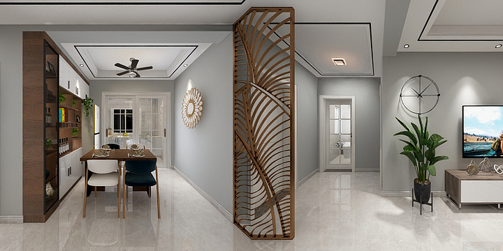 延青设计-冠州印象15-2-1401-装修设计方案