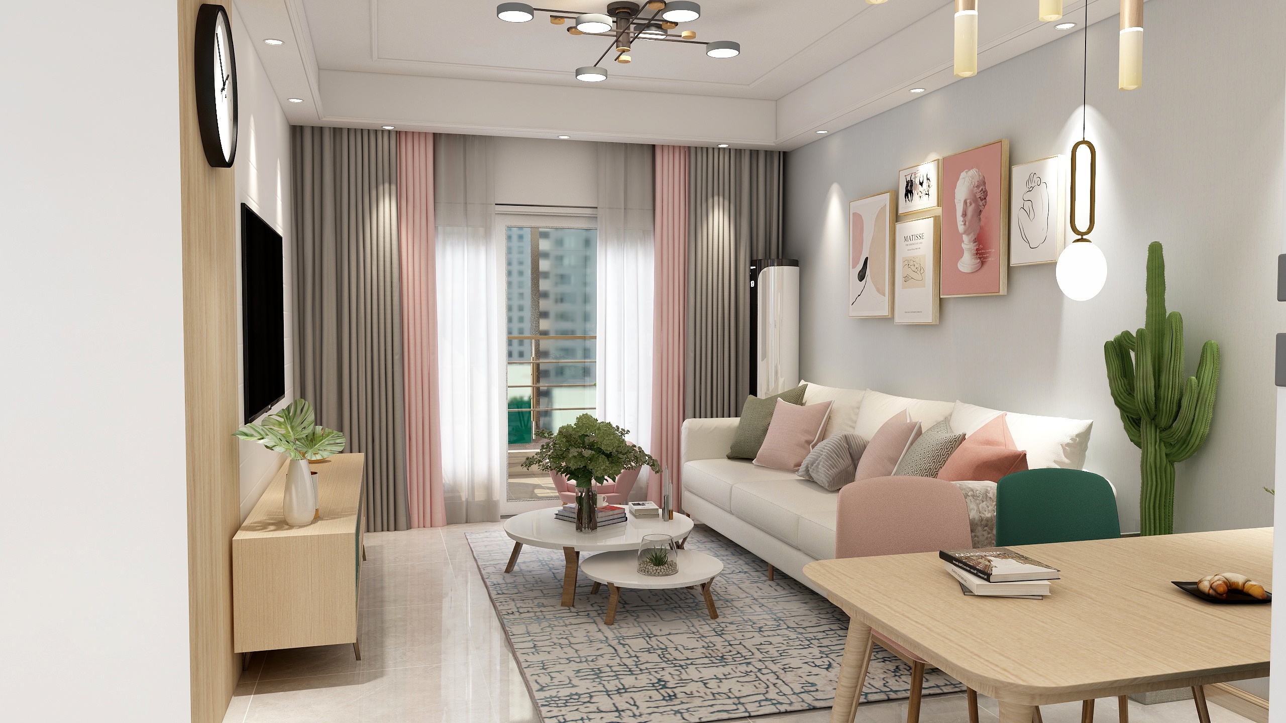 执笔画浮尘66-北欧3室2厅1卫1厨-装修设计方案