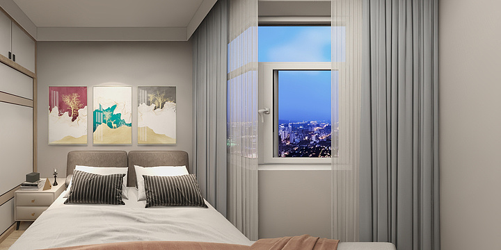 唐宇洋-东岸华庭E1，120.95m²轻奢右厨房-装修设计方案