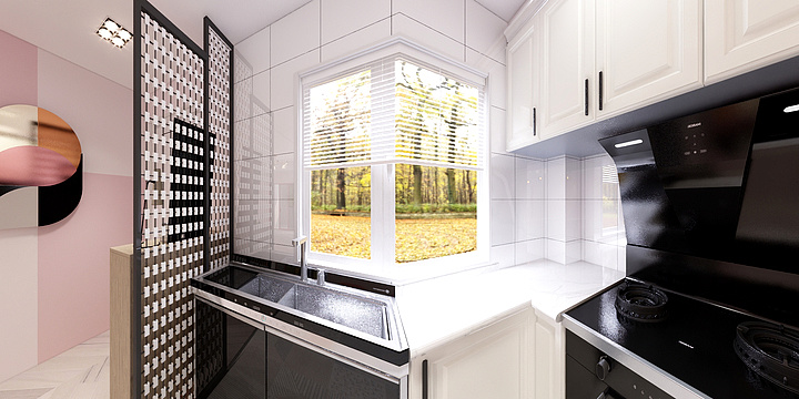 枉柏柯-德信海德公园83.00㎡A2’3室2厅1卫1厨-装修设计方案