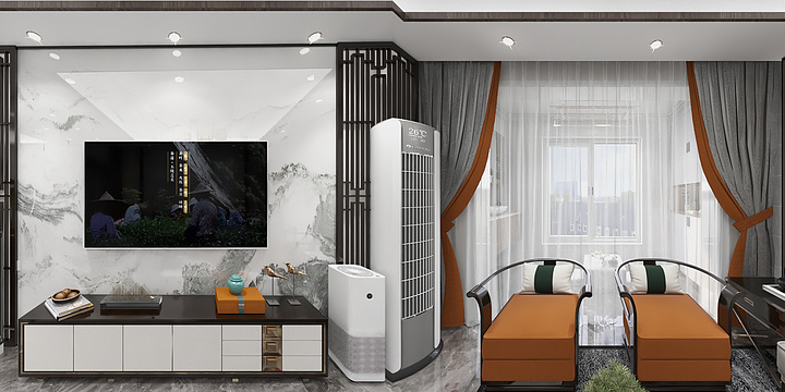 效果图1005-新中式-装修设计方案