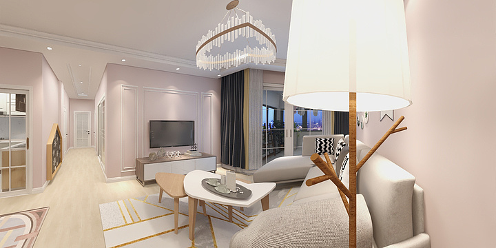 东源装饰工程有限公司-海德公园83㎡2室-装修设计方案