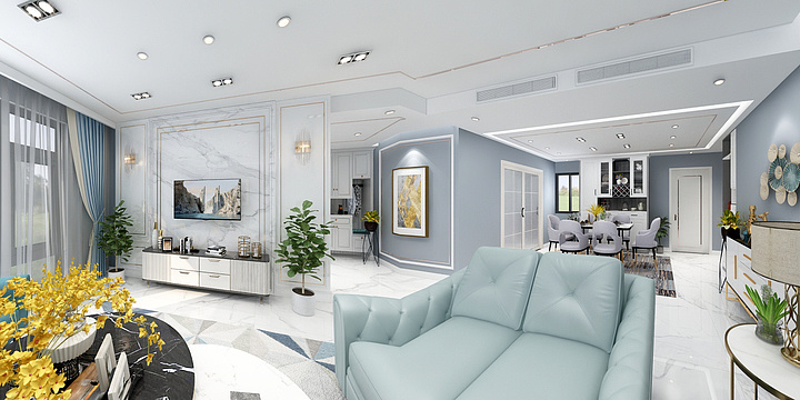 设计师向婷婷-龙盘湖世纪山水洋房-装修设计方案