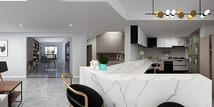 陈等等等等等-金地自在城酷家乐-装修设计方案