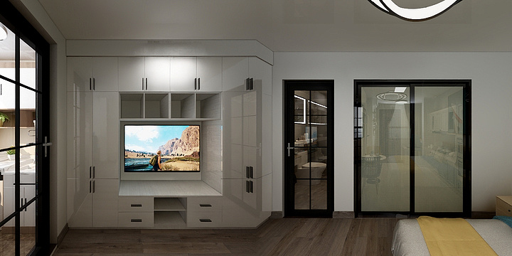 优圣装饰-摩登蜂巢d户型-装修设计方案