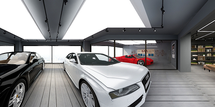 厦门锋之兰装饰设计正夏-汽车美容店-装修设计方案