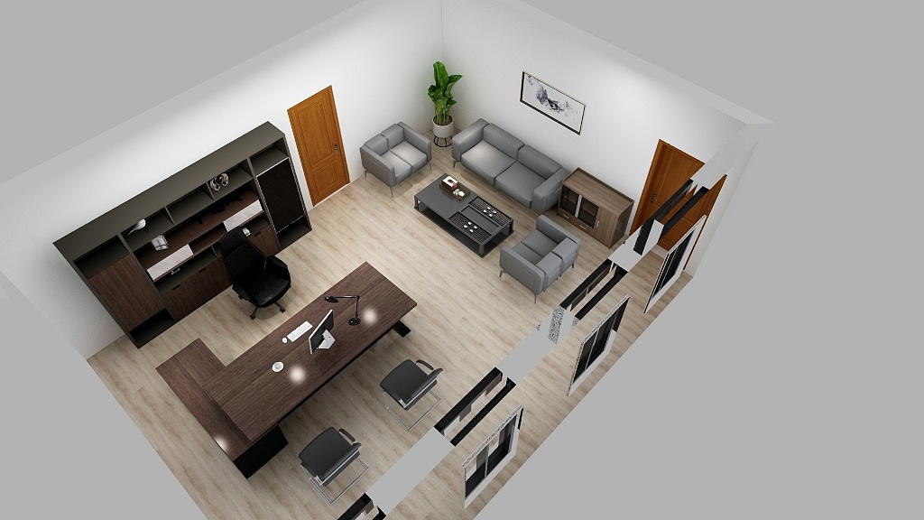 百特办公BUTP-总经理-装修设计方案