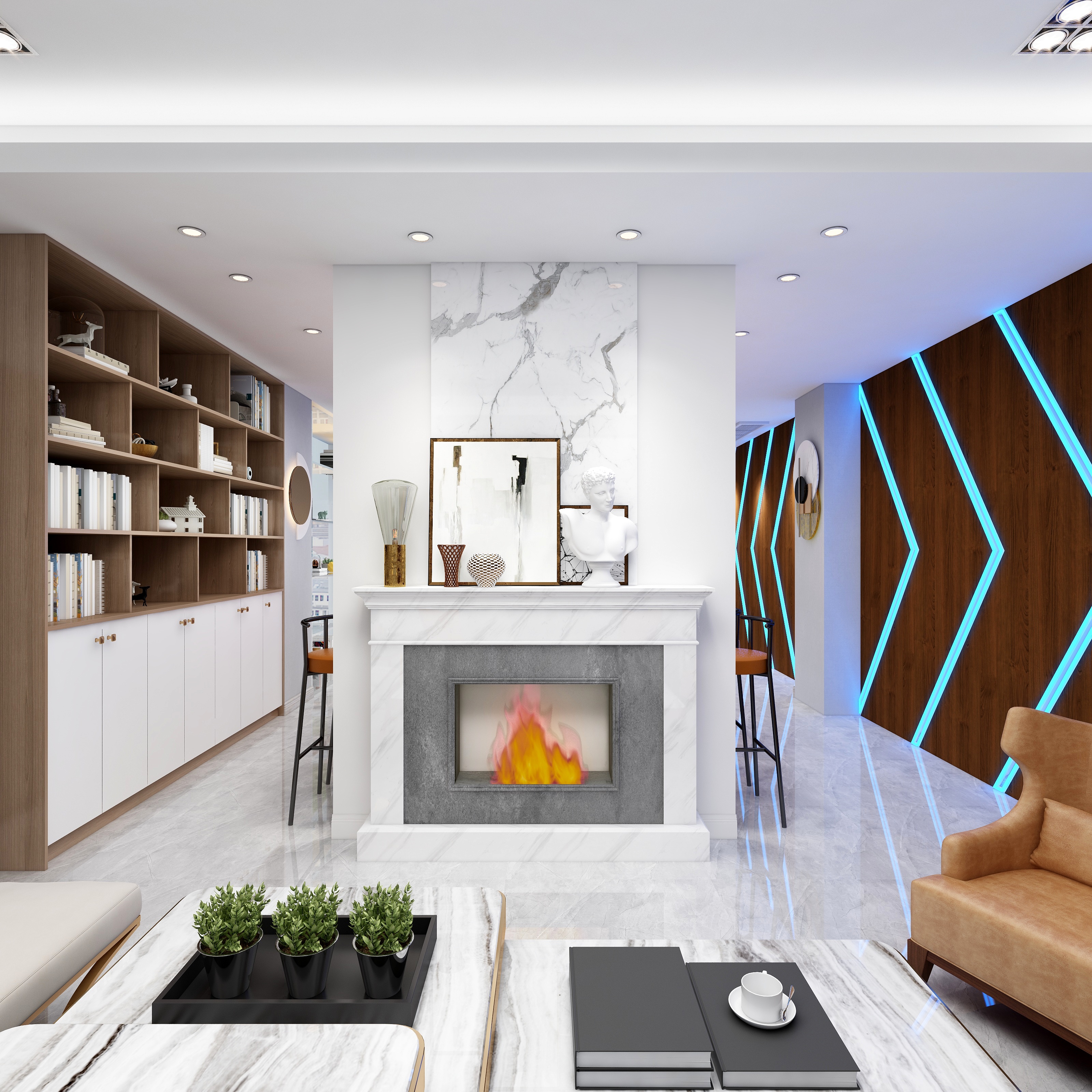 谢廷韩-417平方办公区-装修设计方案