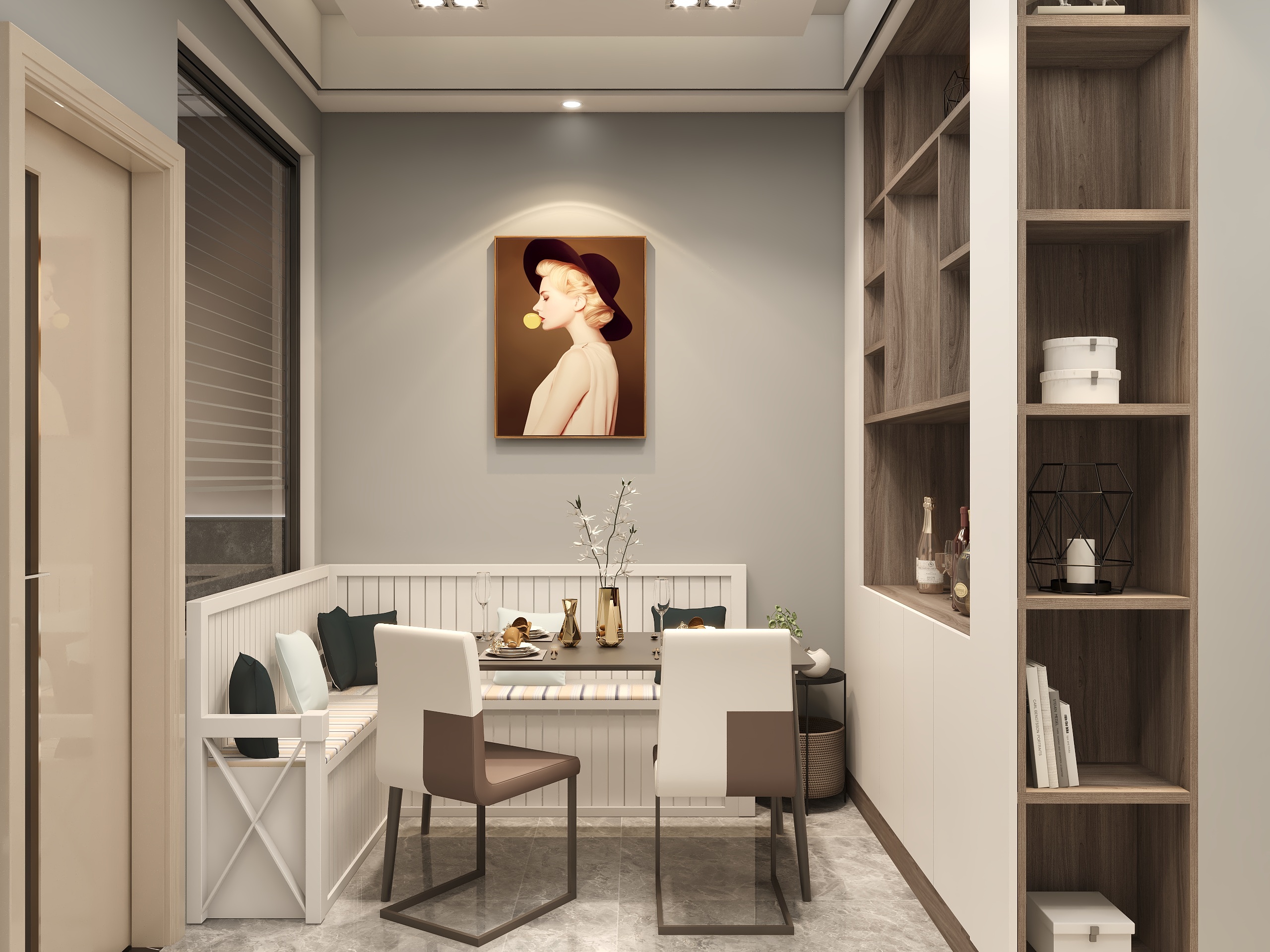 设计师Cheny-40平小户型轻奢方案装修效果图