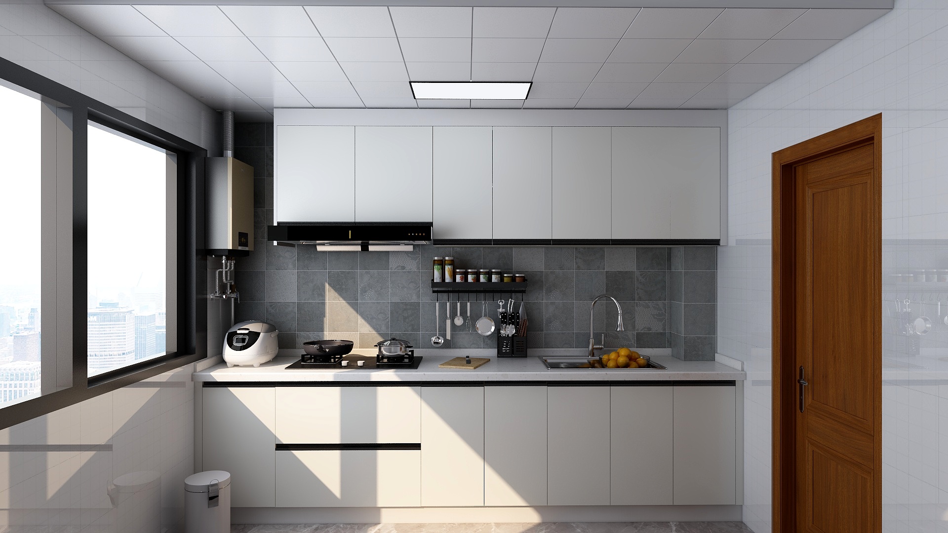 清风城野-东港二村221-104厨房-副本-装修设计方案