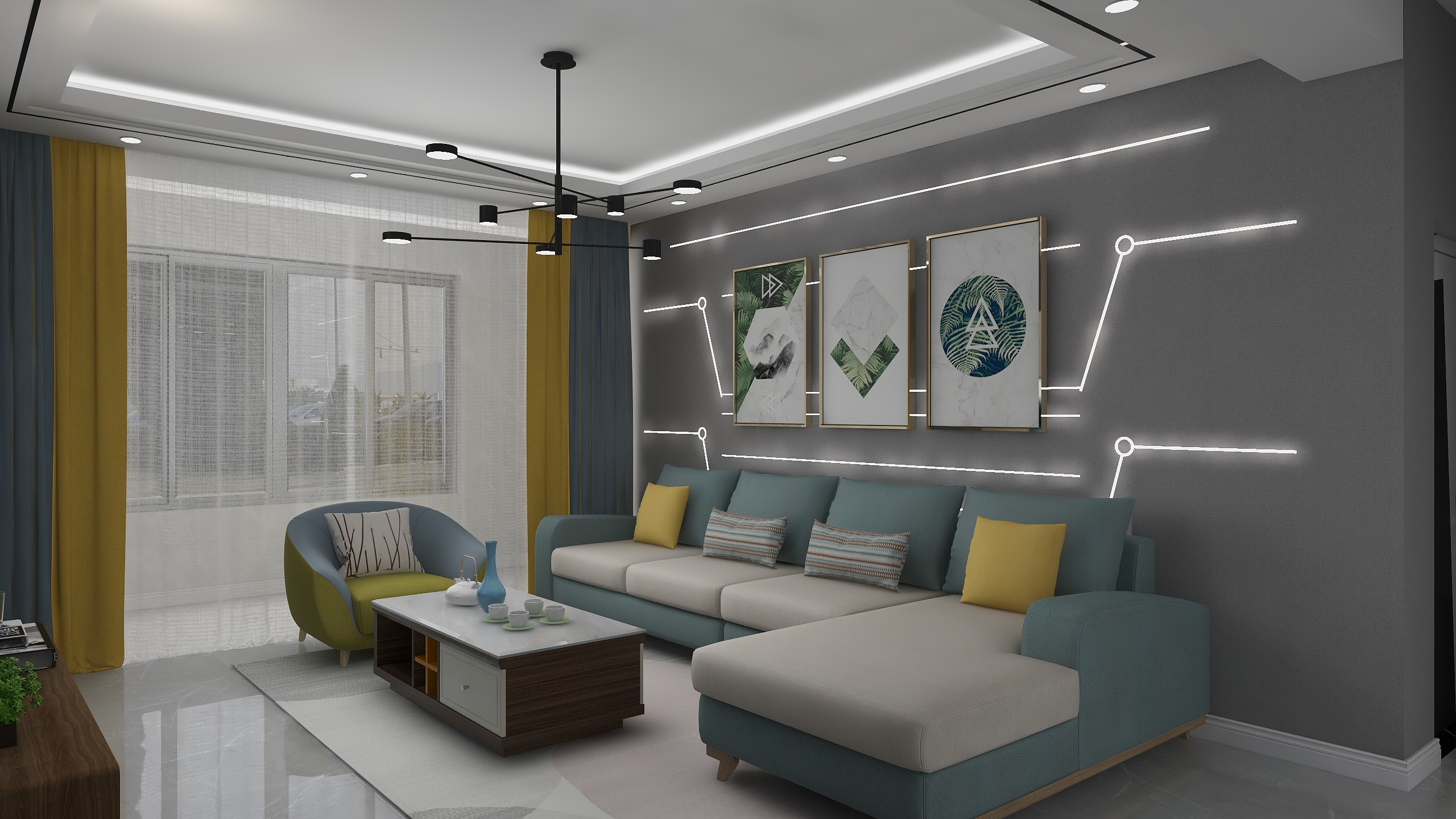 高仕欣-紫荆华府129㎡-装修设计方案