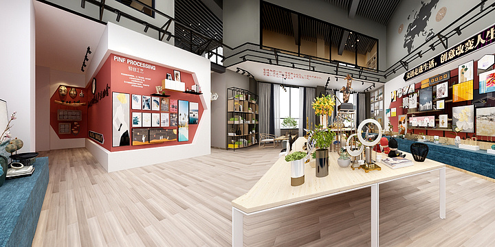 昆明铭泰装饰-文创展厅825-装修设计方案
