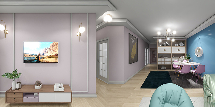 泰诗爾-香榭国际北欧风格-装修设计方案