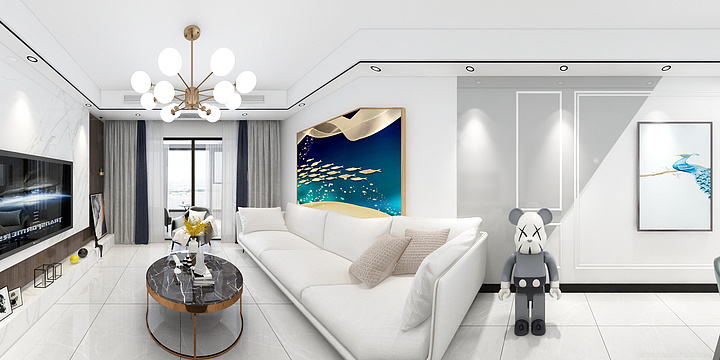 蓝色得天空-明.净空间-装修设计方案