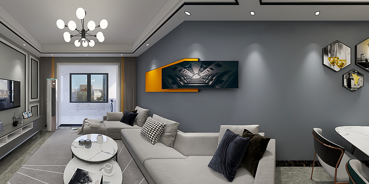 做设计的老王-联发时代天境吴总效果图-装修设计方案