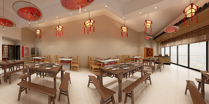 少年初如梦-新块火锅店-装修设计方案