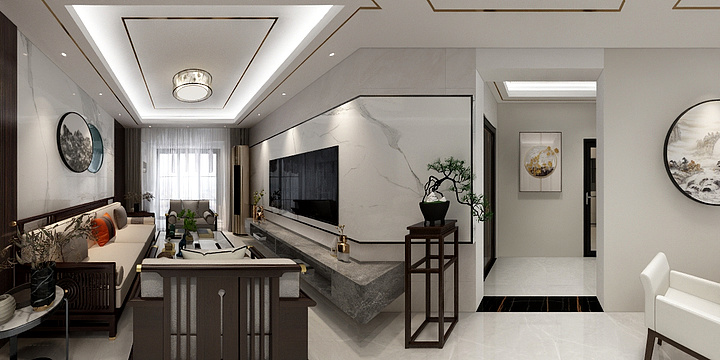 张会龙河北-上海公馆旗舰版10-2-101-装修设计方案