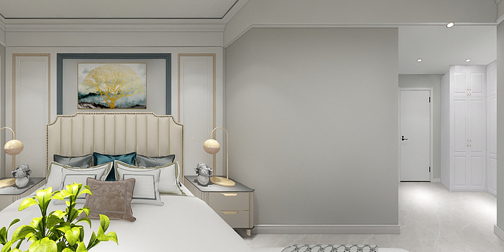 全景9-圣桦城7号楼一单元102栋平面图-装修设计方案