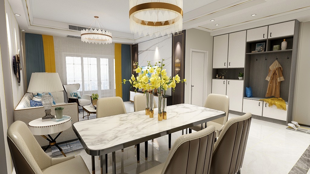 左佳装饰-云山晓7-1-401效果图-装修设计方案