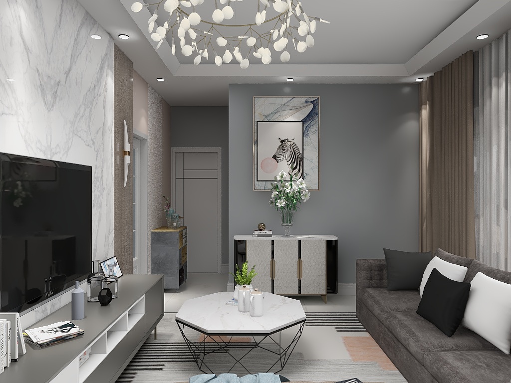 姚一博-瑞和园89.50㎡B户型3室2厅1卫-装修设计方案