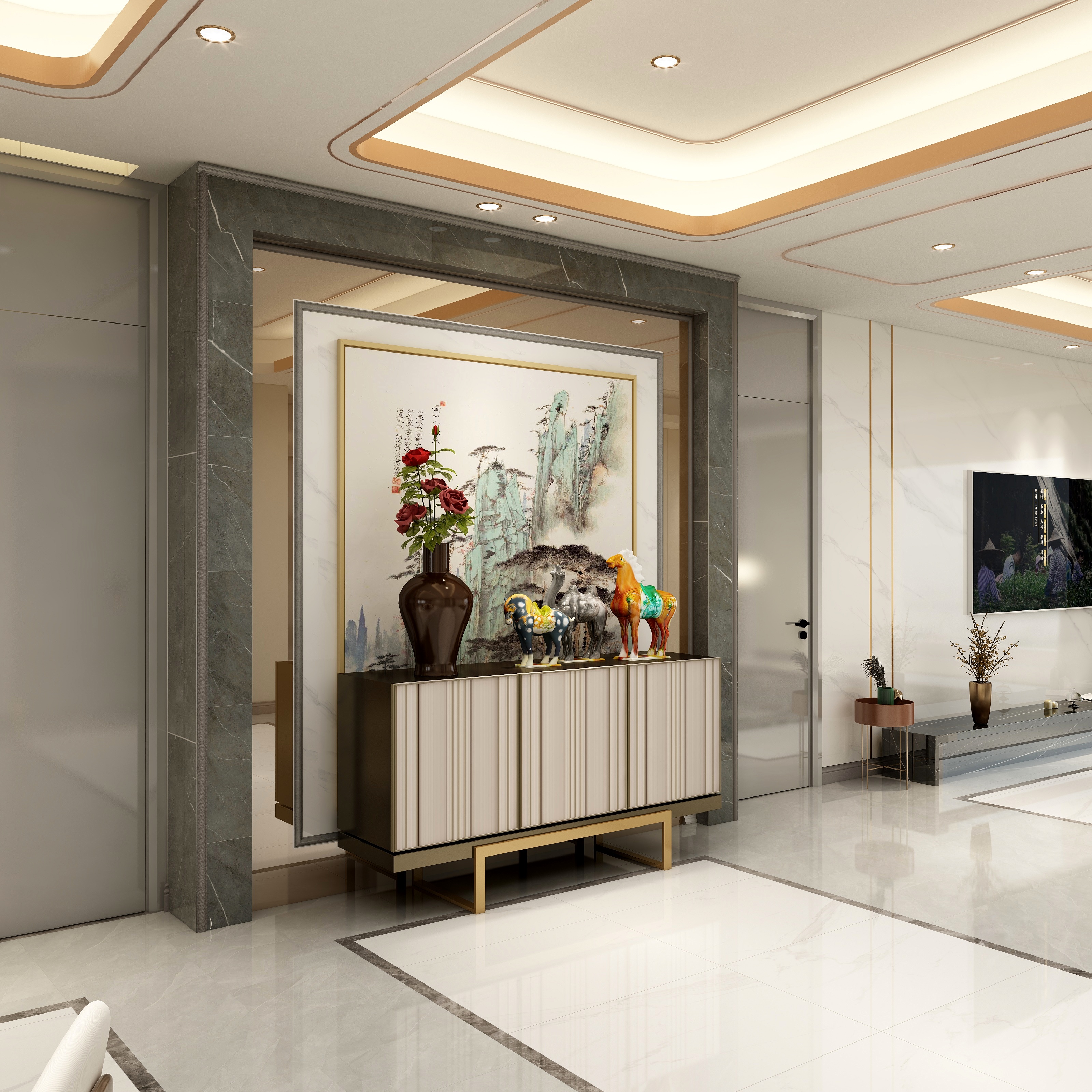 乂想想设计-260平大平层，现代轻奢系列——《灰-装修设计方案