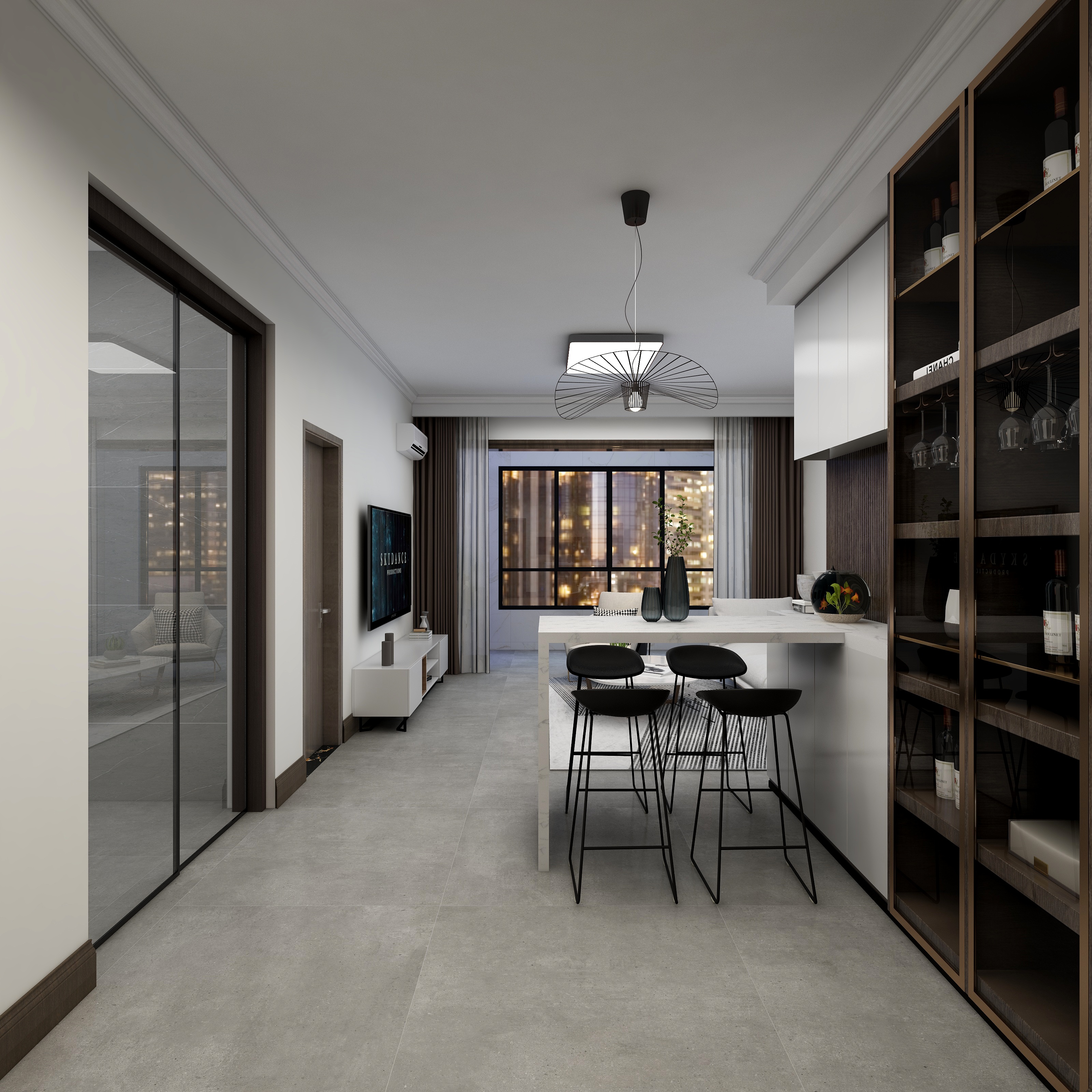 水木石整体家装-和颂名邸95平现代-装修设计方案