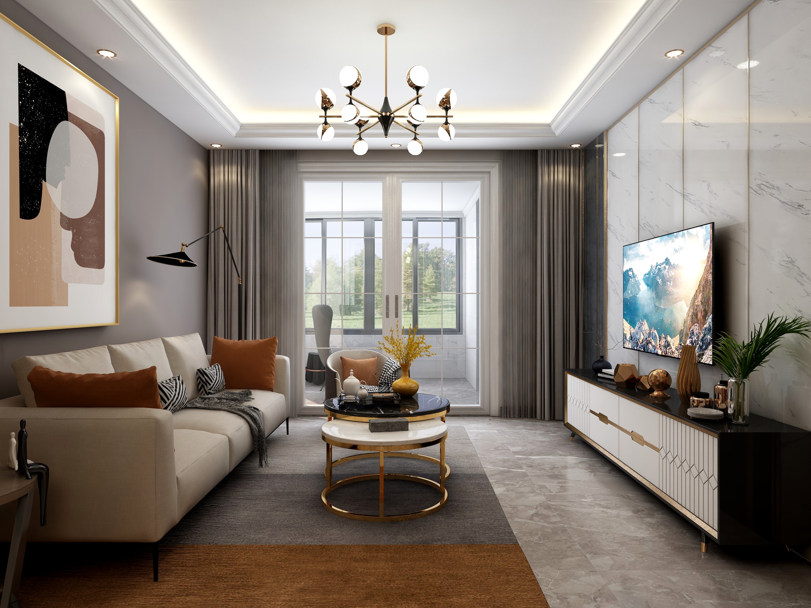 BAILUU-郑州万科D户型-装修设计方案