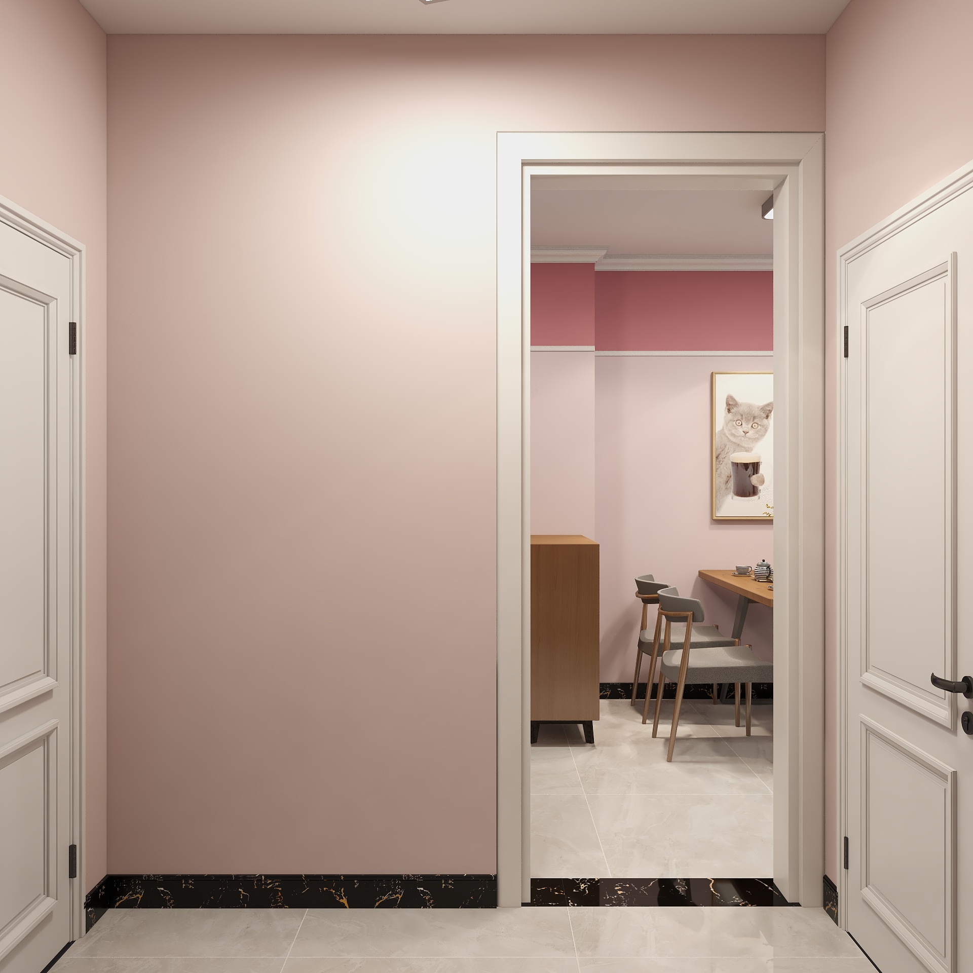 硕硕姓李-76㎡暖暖的粉红心，宠你爱你给你最好的美丽装修效果图