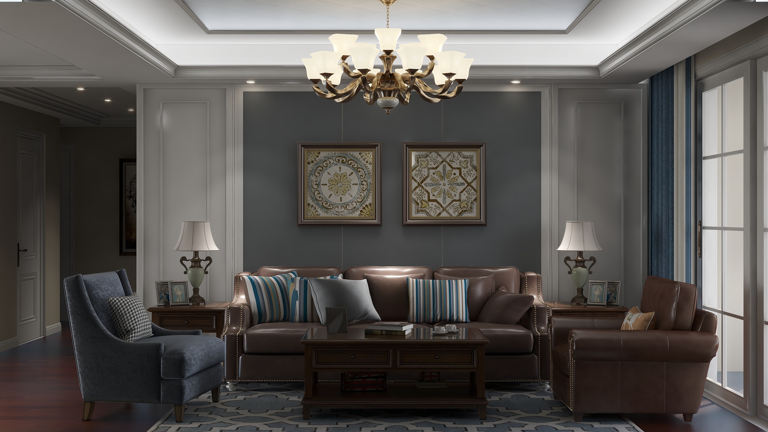 非雨设计-200808东方润园9#301美式深-副本-装修设计方案