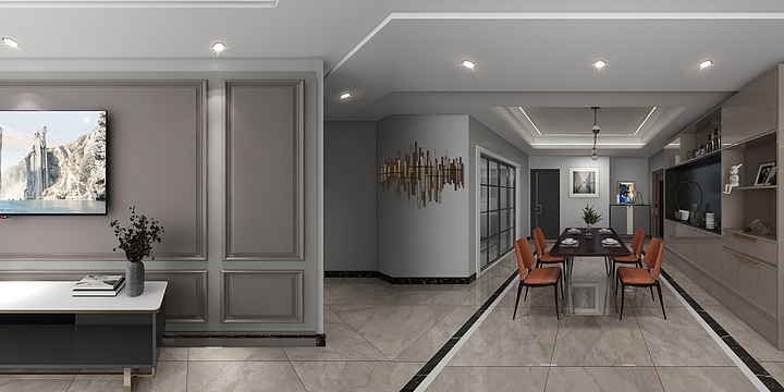 泰诗爾-硕丰天成轻奢风格-装修设计方案