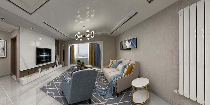 翰程裝饰-未来城两室-装修设计方案