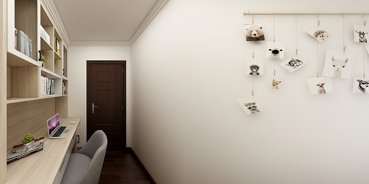 沈灵-金科香山二楼卧室-装修设计方案