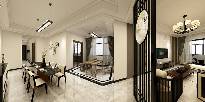 鹿也仙踪-新中式雅居-装修设计方案