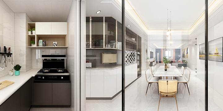 爱你a-翰林国府18-1-1201-新中式-装修设计方案