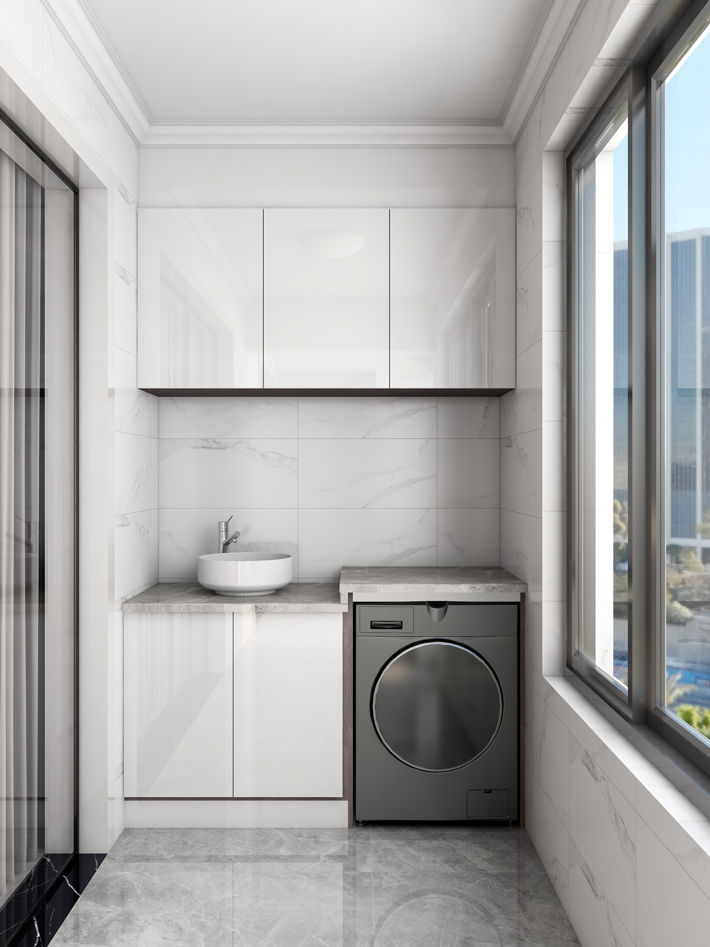 莫言空间设计-129方现代三居装修效果图